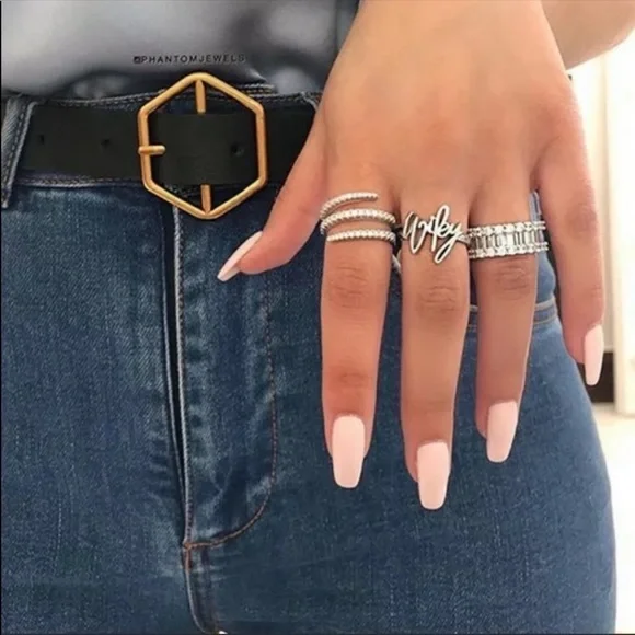 💯 NEW 3 LAYER 925 STERLING SILVER DIAMOND RING, CUTE RING, SHINY RING. - Picture 5 of 7